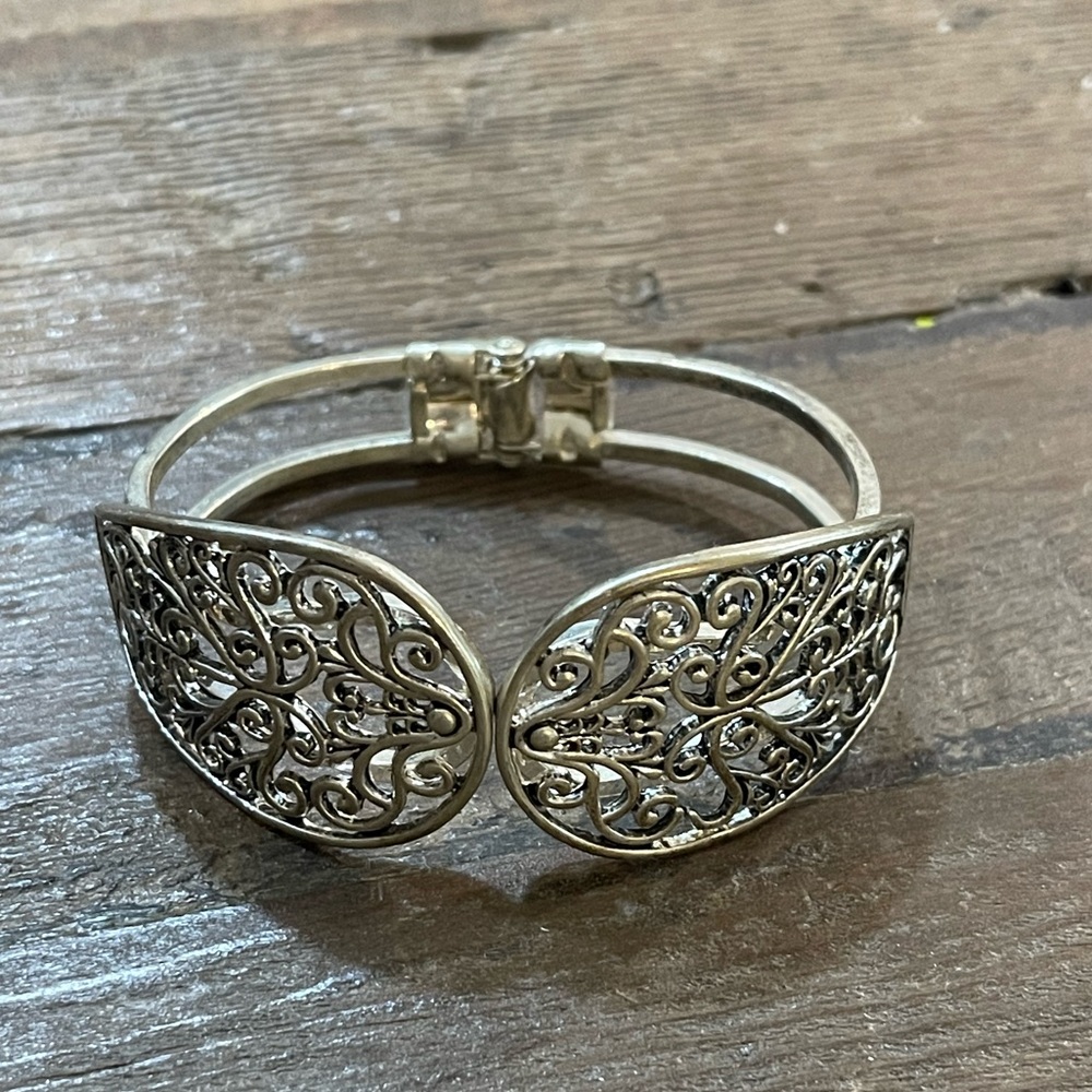 Silver Toned Cuff Bracelet